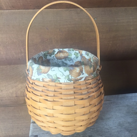pumpkin flower girl basket